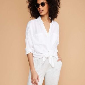 Lou & Grey Tie-Front Shirt